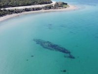 Çanakkale’deki batık gemiler havadan görüntülendi