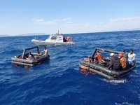 İzmir açıklarında 131 düzensiz göçmen kurtarıldı