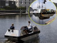 Amsterdam'da robot gezi tekneleri tanıtıldı