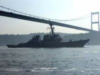 ABD savaş gemisi, İstanbul Boğazı'ndan geçti