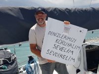 Yelken sporcusu Tolga Pamir, İskenderun'a ulaştı