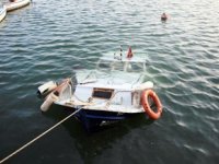 Mersin'de vincin devrilmesi sonucu tekne battı