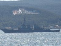 ABD savaş gemisi, Çanakkale Boğazı’ndan geçti