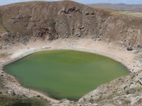 Kuraklık, Kızılçan Gölü’nün rengini değiştirdi