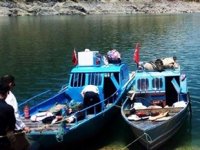 Malatya'da avlanma yapan tekneler denetlendi