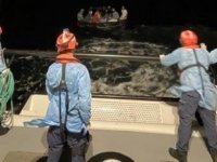 Didim açıklarında 14 düzensiz göçmen kurtarıldı