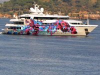 Saluzi isimli lüks yat, Bodrum’a demir attı