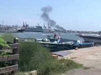 Lazkiye Limanı'nda bir gemide patlama: 2 yaralı
