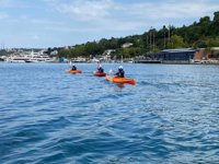 Beykoz'da kano eğitimleri hız kesmeden devam ediyor