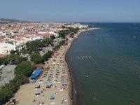 Tekirdağ'ın mavi bayraklı plajları tatilcileri cezbediyor