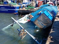 Zonguldak Bozhane Limanı’nda tekneler çatıştı