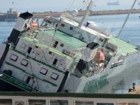 IVAN isimli Ro-Ro gemisi, Cezayir’de limanda yan yattı