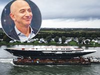 Jeff Bezos’un Y721 isimli yelkenli yatı suya indirildi