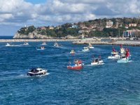 Zonguldak’ta ‘Cumhuriyet Bayramı’ coşkusu denizde yaşandı