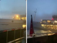 İstanbul Boğazı'nda vapur ile motor çatışmaktan kıl payı kurtuldu