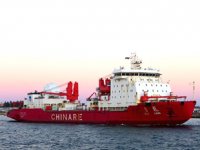 Xue Long isimli buz kırıcı araştırma gemisi, Antarktika seferine çıktı