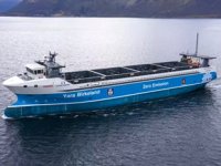 Sıfır emisyonlu otonom konteyner gemisi Yara Birkeland, ilk seferine çıktı