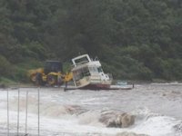 Marmaris’te ‘Şirin 48’ isimli ahşap tekne karaya oturdu