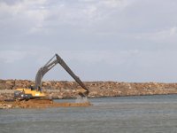 Enez Deniz Gümrük Kapısı liman inşaatı sürüyor