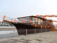 Ağrı’da balıkçı teknesi restorana dönüştürüldü