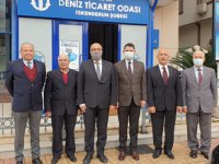 Arsuz Kaymakamı Hacı Hasan Gökpınar, İMEAK DTO İskenderun Şubesi’ni ziyaret etti