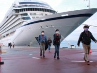 Kuşadası, 2021 sezonunun son kruvaziyer gemisini ağırladı