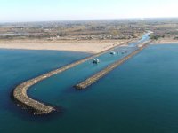 Çarşamba Ovası denize çıkış yapıları inşasının yüzde 60'ı tamamlandı