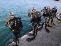 Ordu İtfaiyesi, kış dönemi eğitim dalışlarını sürdürüyor