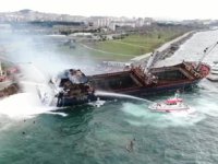 BORAS isimli gemide çıkan yangın kontrol altına alındı