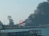Ukrayna, Orsk isimli Rus çıkarma gemisini vurdu