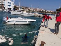 Datça’da deniz dibi temizliği yapıldı