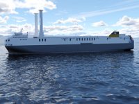 Delphine isimli gemiye rotor sails yelken teknolojisi kuruluyor