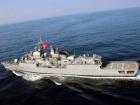 TCG Oruç Reis fırkateyninin modernizasyonu başladı