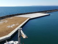 Enez Deniz Gümrük Kapısı rıhtım inşaatı tamamlandı