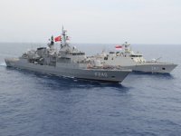 TCG YAVUZ fırkateyni, UNIFIL kapsamında eğitim gerçekleştirdi