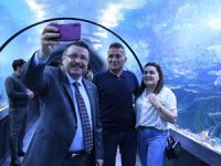 Trabzon'daki Tünel Akvaryum, ziyaretçi akınına uğruyor