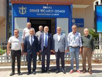 İskender Yönden, İMEAK DTO İskenderun Şubesi’ne veda ziyareti gerçekleştirdi