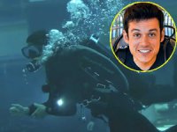 Türk YouTuber Orkun Işıtmak, dünyanın en derin havuzuna daldı