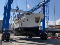 Klasik motor yat Oreste, Corendon desteğiyle suyla buluştu