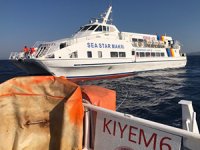 Sea Star Makri isimli feribot, Ege Denizi’nde arızalandı