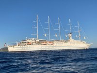 Club Med 2 isimli yelkenli yolcu gemisi, Demre'ye geldi