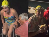 Aysu Türkoğlu, Manş Denizi'ni 16 saatte yüzerek rekor kırdı