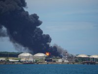 Küba'da petrol depolama tesisindeki yangın sürüyor