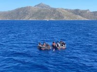 Datça açıklarında, 67 kaçak göçmen kurtarıldı