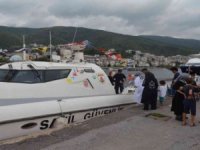 Esenköy'de vatandaşlar Sahil Güvenlik teknesini gezdi