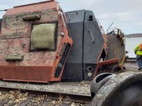 Mississippi Nehri'nde Mavna ve Yük Treni Çarpıştı