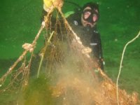 Marmara ve Ege Denizleri' nden 12 bin metrekare hayalet ağ çıkarıldı