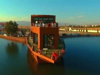 Erzurum'da açılan 'Gemi Kafe' ilgi odağı oldu