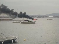 Değeri 1 milyon liranın üzerinde olan tekne küle döndü