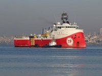 Barbaros Hayrettin Paşa Sismik Araştırma Gemisi Trabzon Limanı'ndan ayrıldı